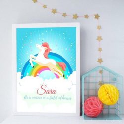 Gepersonaliseerde poster babykamer of kinderkamer