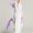 KIMU Onesie Pegasus eenhoorn pak wit paars unicorn kostuum - maat S-M - unicornpak jumpsuit huispak