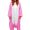 KIMU Onesie eenhoorn kinder pak roze - maat 128-134 - eenhoornpak jumpsuit
