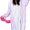 KIMU Onesie eenhoorn pak sterren unicorn - maat 110-116 - kinder kostuum paars lila pastel eenhoornpak jumpsuit pyjama