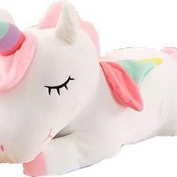 Kenjiro - Cute Unicorn - Eenhoorn - Plushy - Knuffel - White - 49 cm
