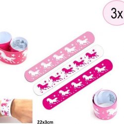 Klaparmband Eenhoorn | Unicorn Traktatie | 3 stuks