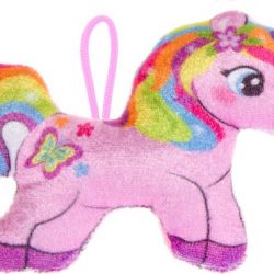 Lg-imports Knuffeleenhoorn Regenboog Roze 12 Cm