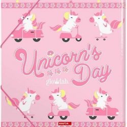 Map Glow Lab Unicorn Day A4