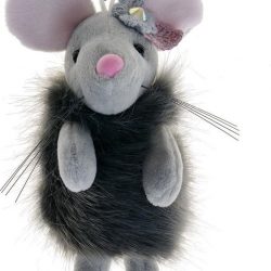 Melady Decoratie Knuffel MLLLTW0004  - Grijs Polyester Knuffeldier
