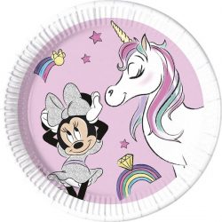 Minnie Mouse Borden Unicorn Versiering 23cm 8 stuks