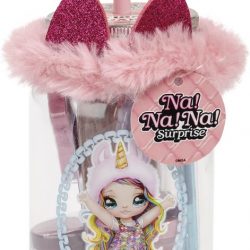 NaNaNa Suprise! drinkbeker met tekenaccessoires en haarscrunchie - roze unicorn  - cadeauset