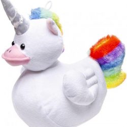 PLUCHE 'UNIDUCKZ©' L 23 CM | UNICORN | EENHOORN | EEND | KNUFFEL |REGENBOOG