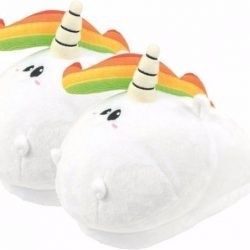 Pluche eenhoorn pantoffels / sloffen voor kinderen 39-42