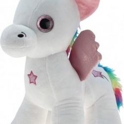 Pluche knuffel eenhoorn wit 55 cm - knuffeldier unicorn