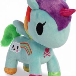 Pluche mint eenhoorn knuffel 25 cm - knuffeldier / knuffels