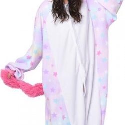 Sterren Eenhoorn Onesie Premium Verkleedkleding - Volwassenen & Kinderen - Onesize (155-177 cm)