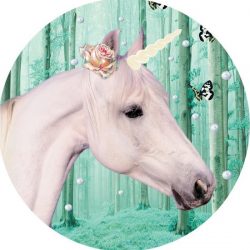 Sticker Unicorn Groen