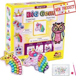 Stickers Dieren - Diamond Painting Unicorn - Kinderen - Nieuw Product - Eenhoorn en Uil