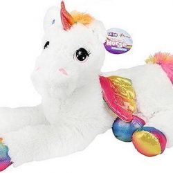 Toi-toys Knuffel Xxl Eenhoorn Junior 60 Cm Pluche Wit