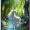 Tuinposter – Getekende Unicorn in Fantasiebos - 40x60cm Foto op Tuinposter  (wanddecoratie voor buiten en binnen)