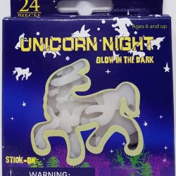UNICORN NIGHT - GLOW IN THE DARK - MUURSTICKERS - 24 STUKS - DECORATIE - KINDERKAMER