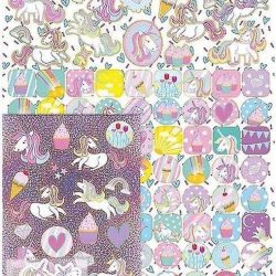 Unicorn | A4 Unicorn Stickers | Stickervellen | Groot formaat stickers | Unicorn speelgoed | Stickers voor kinderen | Knutselen meisjes | Beloningsstickers | Knutselen  | 150 stickers
