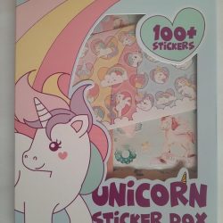 Unicorn Sticker Box 100+ stickers Eenhoorn - 4 stickervellen