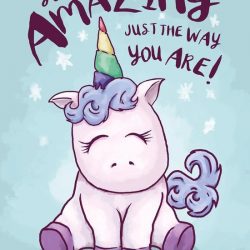 Unicorn You're Amazing Poster 40x50cm