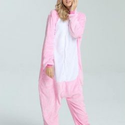 Unicorn onesie voor volwassenen - Maat 2XL – Roze