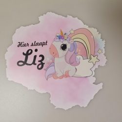 Unicorn slaapkamer sticker - unicorn muursticker / raamsticker - muur sticker - raam sticker - unicorn - eenhoorn