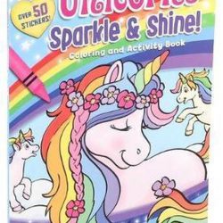 Unicorns Sparkle & Shine! Coloring and Activity Book