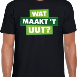 Wat maakt t uut zwart festival t-shirt heren XL