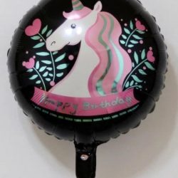 folie ballon  unicorn birthday verjaardag 40 cm